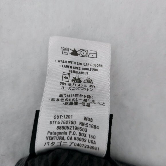 PATAGONIA Chino Grey Striped Textured Thrift Shorts Men's Size: 36 - Picture 8 of 8